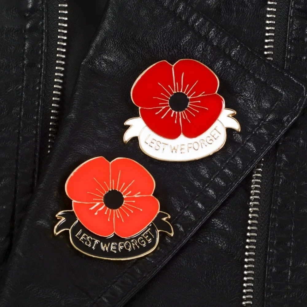 Remembrance Day Poppy Pin/ Broach